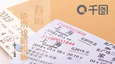 春运抢票攻略PPT模板
