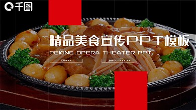 创意精品美食宣传PPT模板