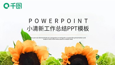 简约工作总结工作汇报PPT模板