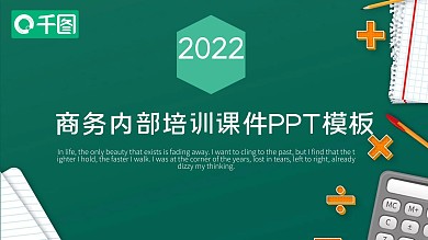 微立体商务内部培训课件PPT模板
