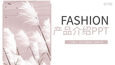简约产品介绍发布PPT模板