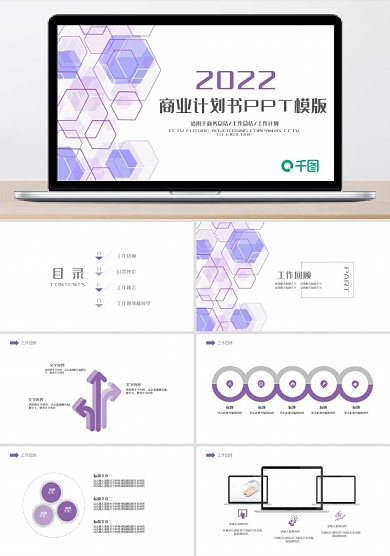 严瑾大气创业计划书项目融资合作ppt图片素材