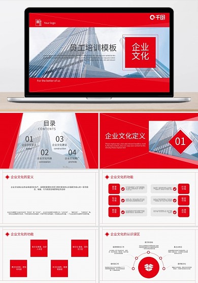 内容型公司员工企业文化培训模板