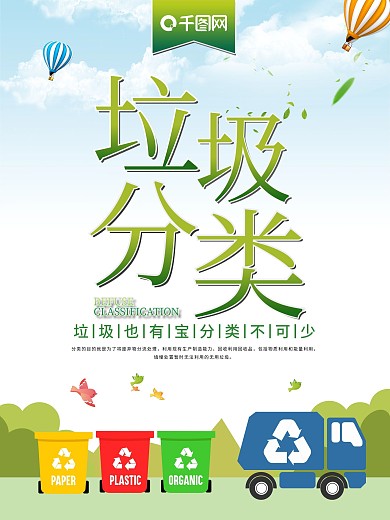 垃圾分类公益环保海报