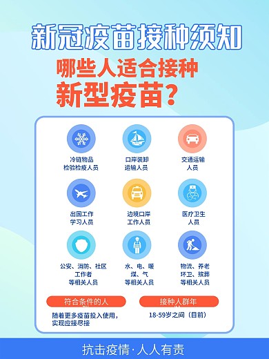 新冠疫苗接种科普宣传海报