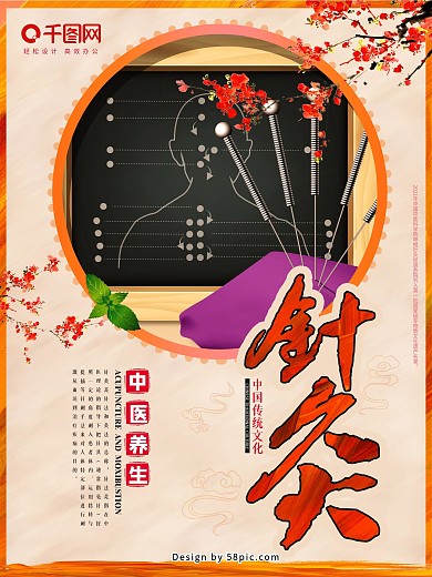 中医针灸养生海报