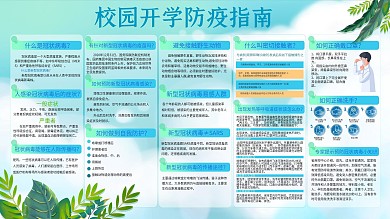 校园开学防疫指南
