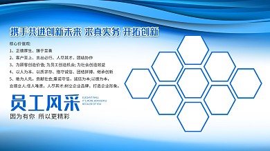 商务风企业员工风采照片墙