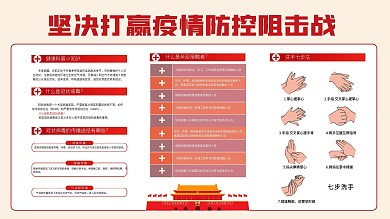 疫情防控公益医疗卫生宣传栏展板