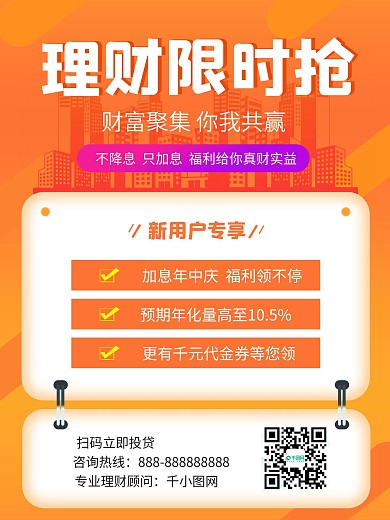 理财海报创意金融产品营销海报促销海报