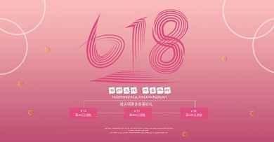 618活动电商淘宝banner海报