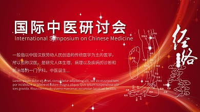 国际中医研讨会展板海报