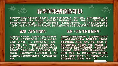 传染病预防宣传栏