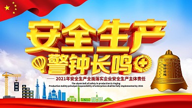 生产安全展板模版