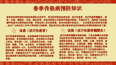 传染病预防宣传栏