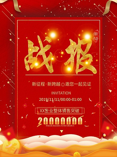 企业活动战报模板