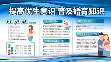 产科优生优育展板