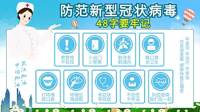 防范48字守则防疫展板