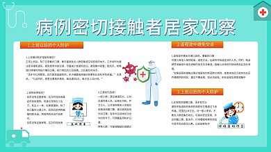 绿色预防病毒病例密切接触者居家观察
