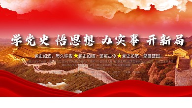 党建展板学党史学习教育建党节建党百年