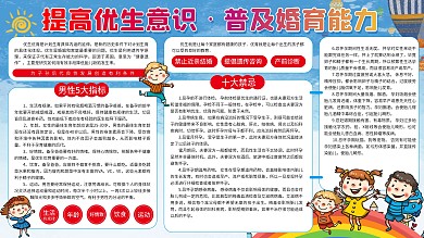 提高优生意识优生优育健康科普宣传卫生展板