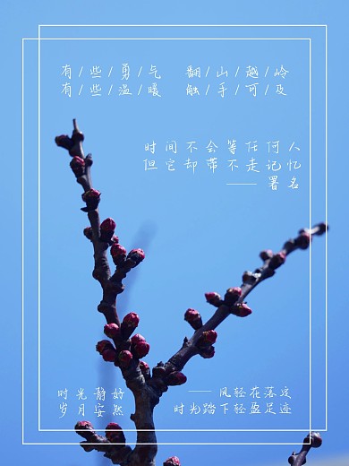 时光短句唯美海报设计