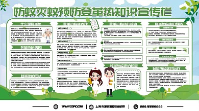 防蚊灭蚊预防登革热知识宣传栏