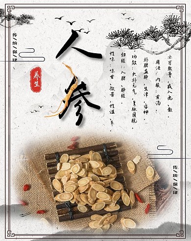 人参保健品电商海报