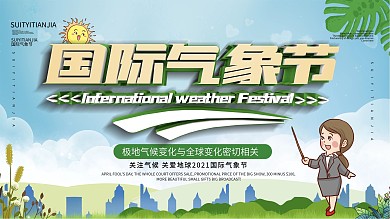 国际气象节宣传展板