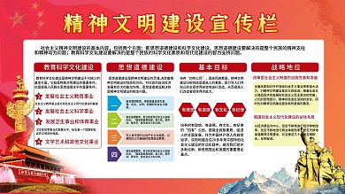 精神文明建设宣传栏