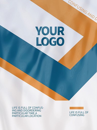 原创模型褶皱折痕海报样机