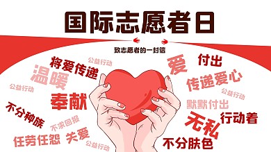 国际志愿者日展板