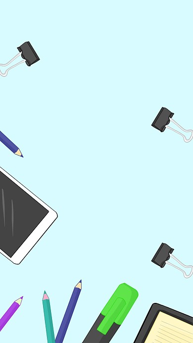 简约商务办公木纹文具海报背景