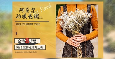 简约风女装海报双十一电商海报模板