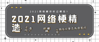 2021网络网络梗精选