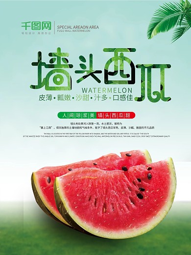 墙头西瓜