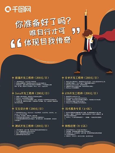 校园招聘兼职海报