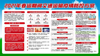 春节防疫展板图片