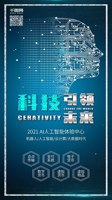 原创科技引领未来科技生活背景配图