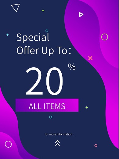 促销海报矢量时尚元素