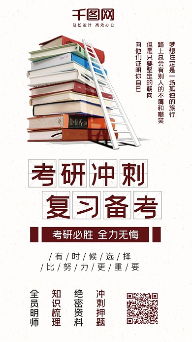 考研冲刺复习备考简约手机配图