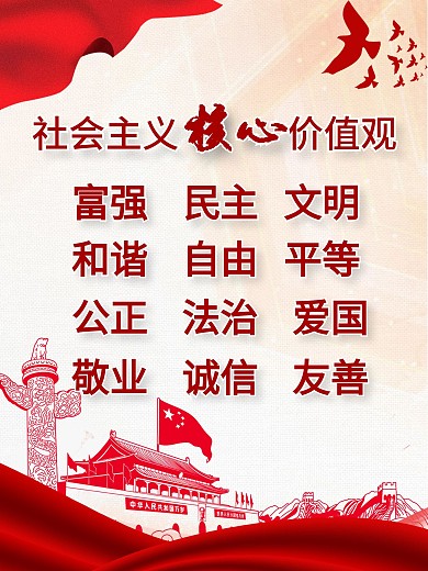 文明城市社会主义核心价值观