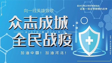 抗击疫情宣传展板