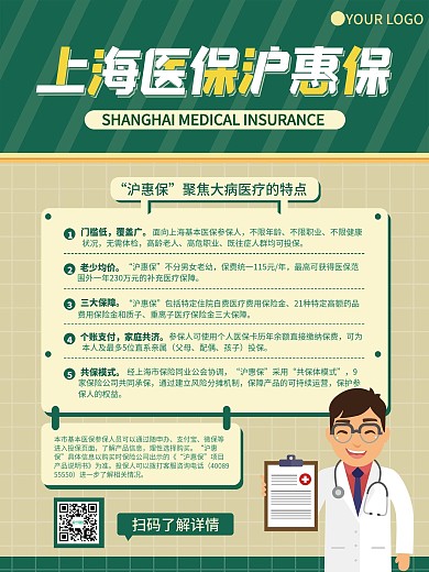 上海医保沪惠保宣传海报