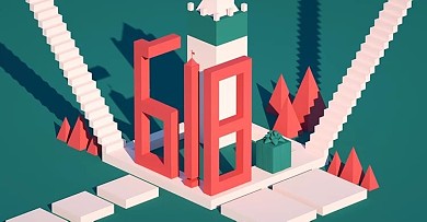 纪念碑谷风618banner海报C4D