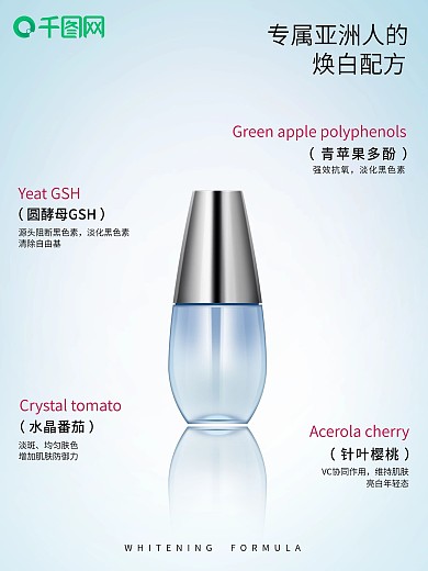 简洁时尚化妆品促销海报