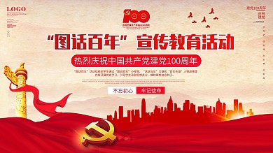 党建风图话百年宣传教育活动