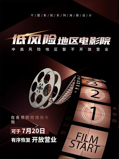 电影院恢复营业时间海报
