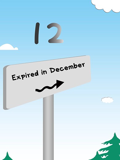 12月过期促销海报
