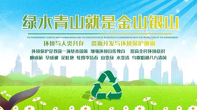 环保宣传保护环境展板